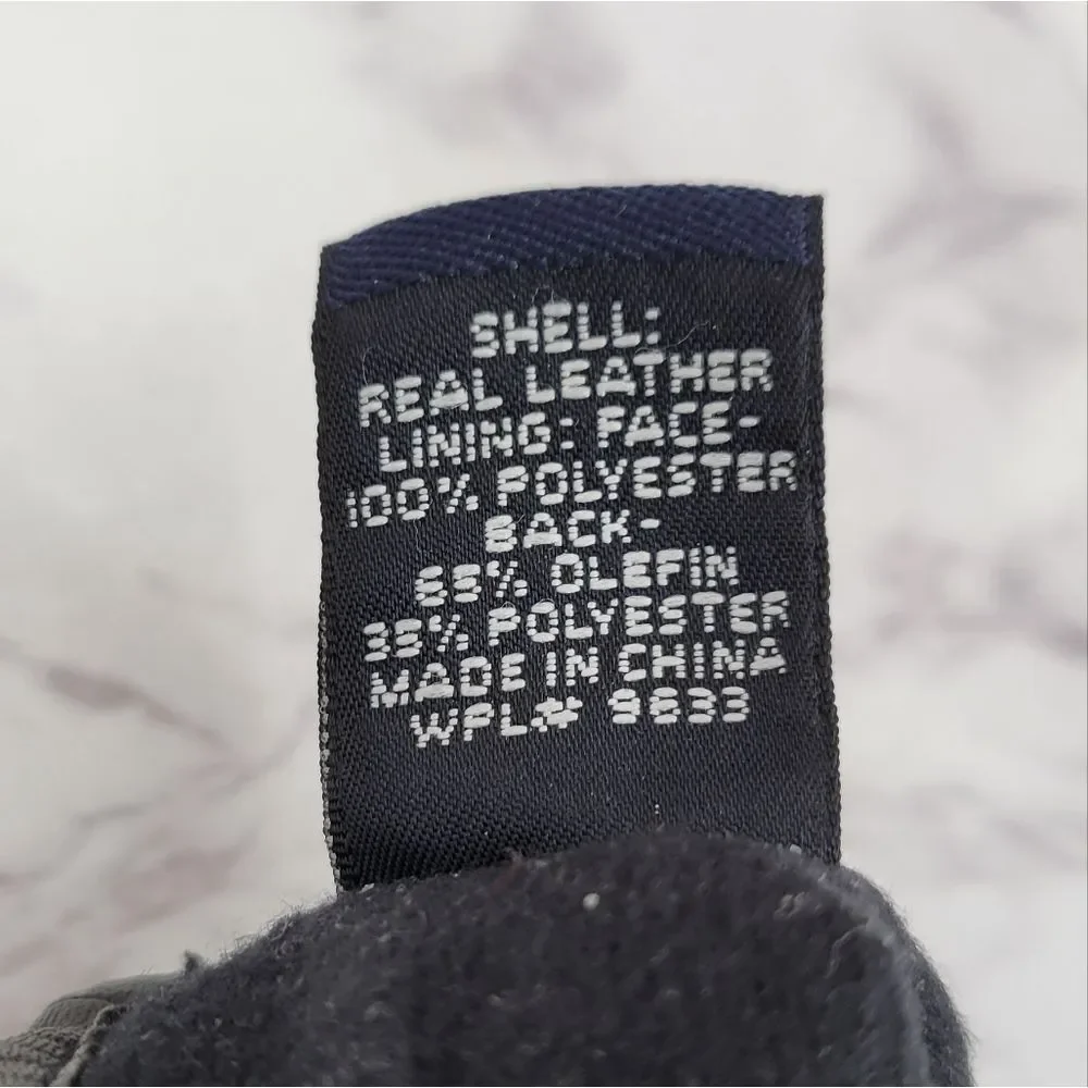 Preston & York Black Leather Driving Gloves
